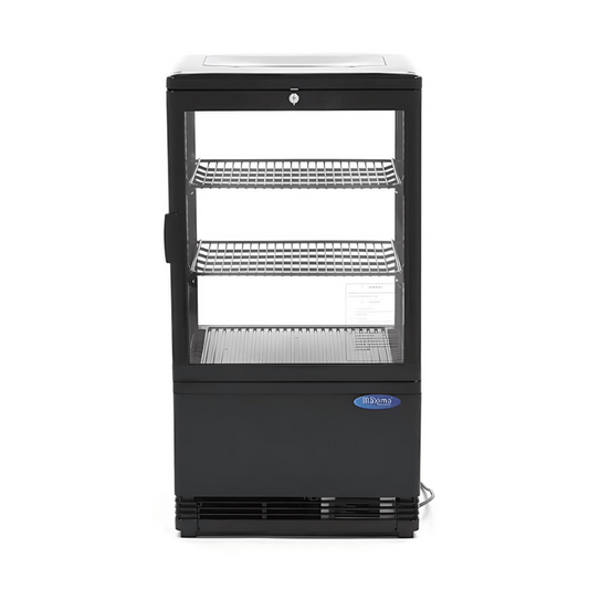 Maxima Display Fridge - 58L - 43cm - Black - SKU 09400801  All Stop Trading