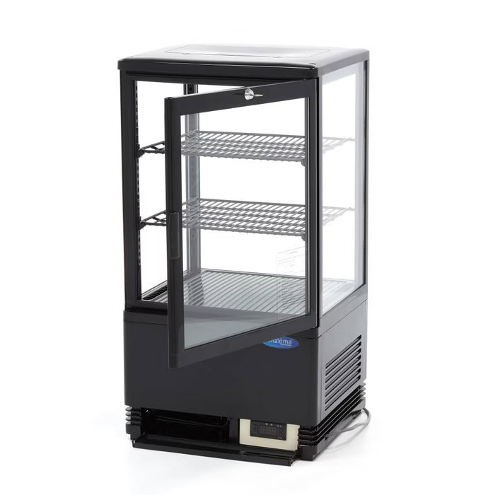 Maxima Display Fridge - 58L - 43cm - Black - SKU 09400801  All Stop Trading