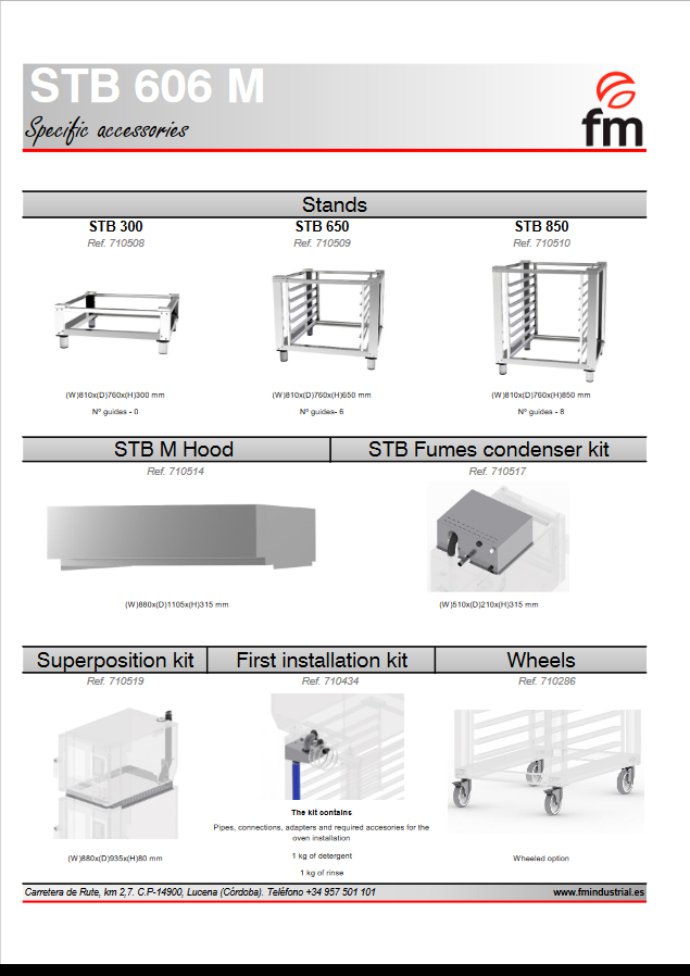 STB 606 M - FM INDUSTRIAL - combisteamer 6 trays