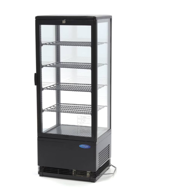 Display Fridge - 98L - 43cm - Black - SKU 09400811 All Stop Trading
