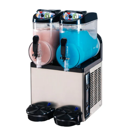 Commercial Slush Machine 2 x 12 Litres (Circular Drip Tray) R12LX2T All Stop Trading