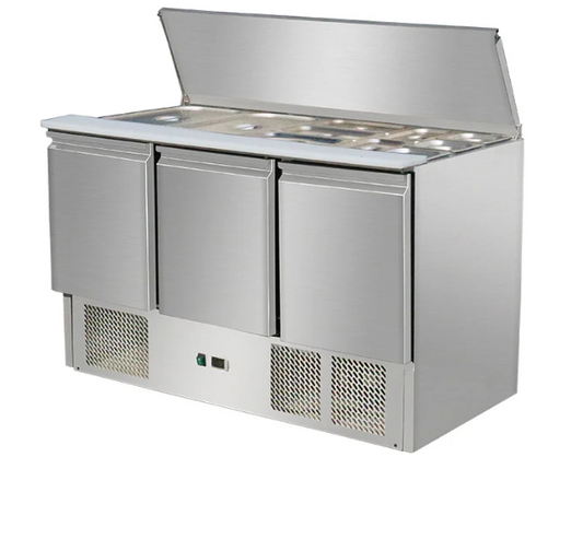 FT-S903 - 3 Door Refrigerated Saladette