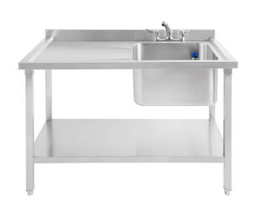 Katerbay - Atlas - Sbrd1200 Single Bowl Sink, Right Drainer