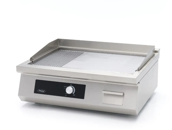 Induction Griddle 700 - Smooth and Grooved - 5000W - Double