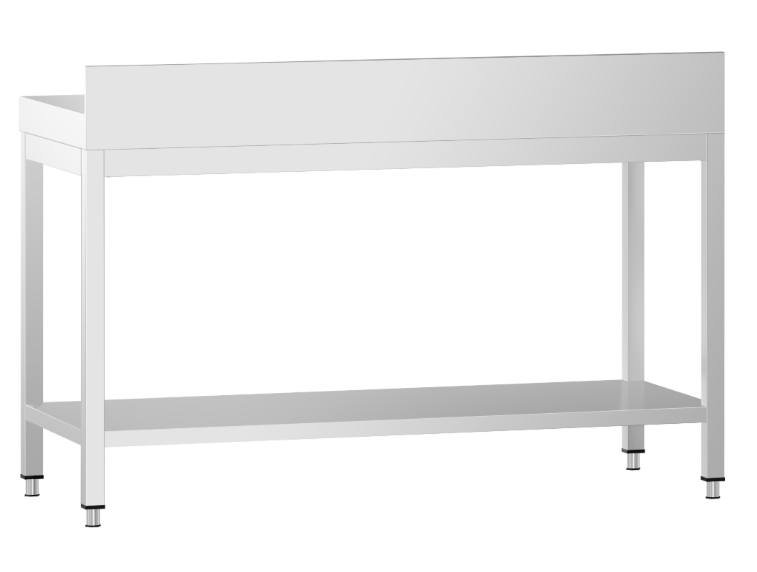 Stainless steel worktable, with upstand FT-ATS147A