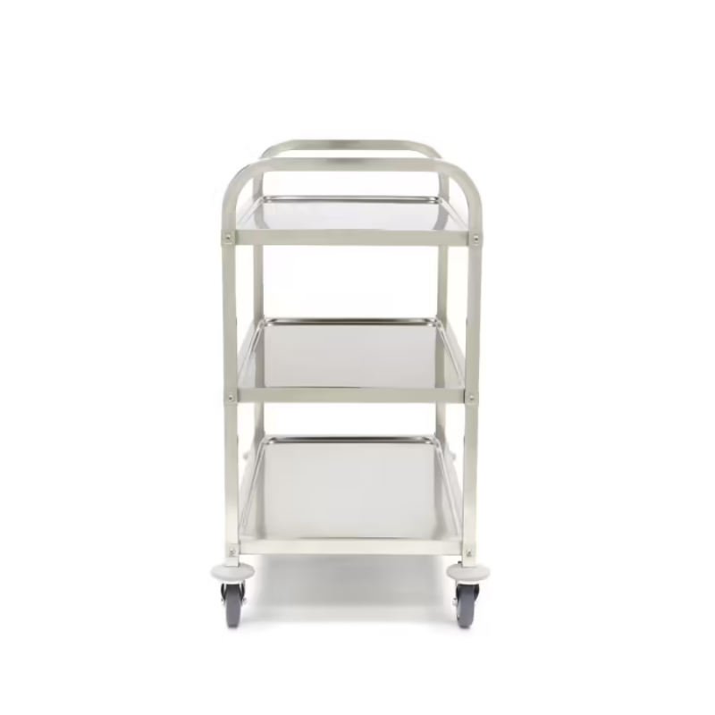 Stainless Steel Serving Trolley - 3 Shelves