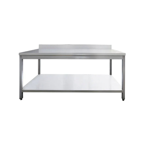 Stainless steel worktable, with upstand FT-THATS157A