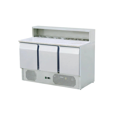 Refrigerated Pizza Saladette with 3 Doors - FT-THPS903