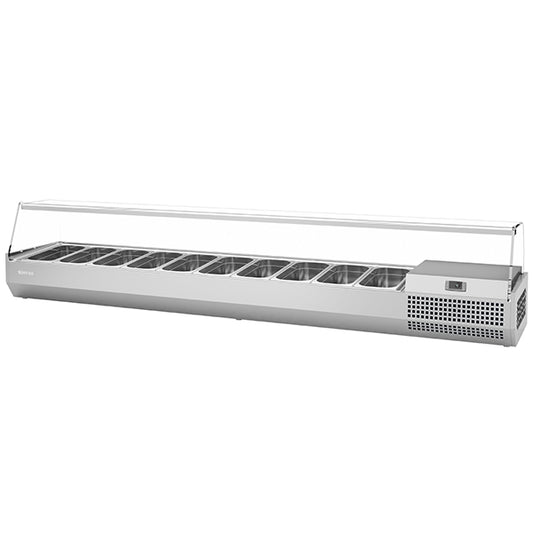 1/3-gastronorm-prep-top-with-glass-cover-2300mm(w)