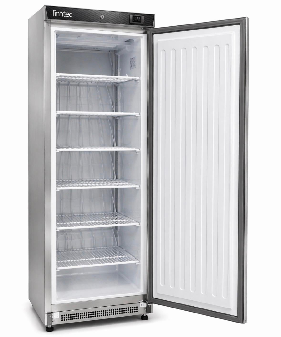 Finntec Stainless Steel Single Door Fridge 400L