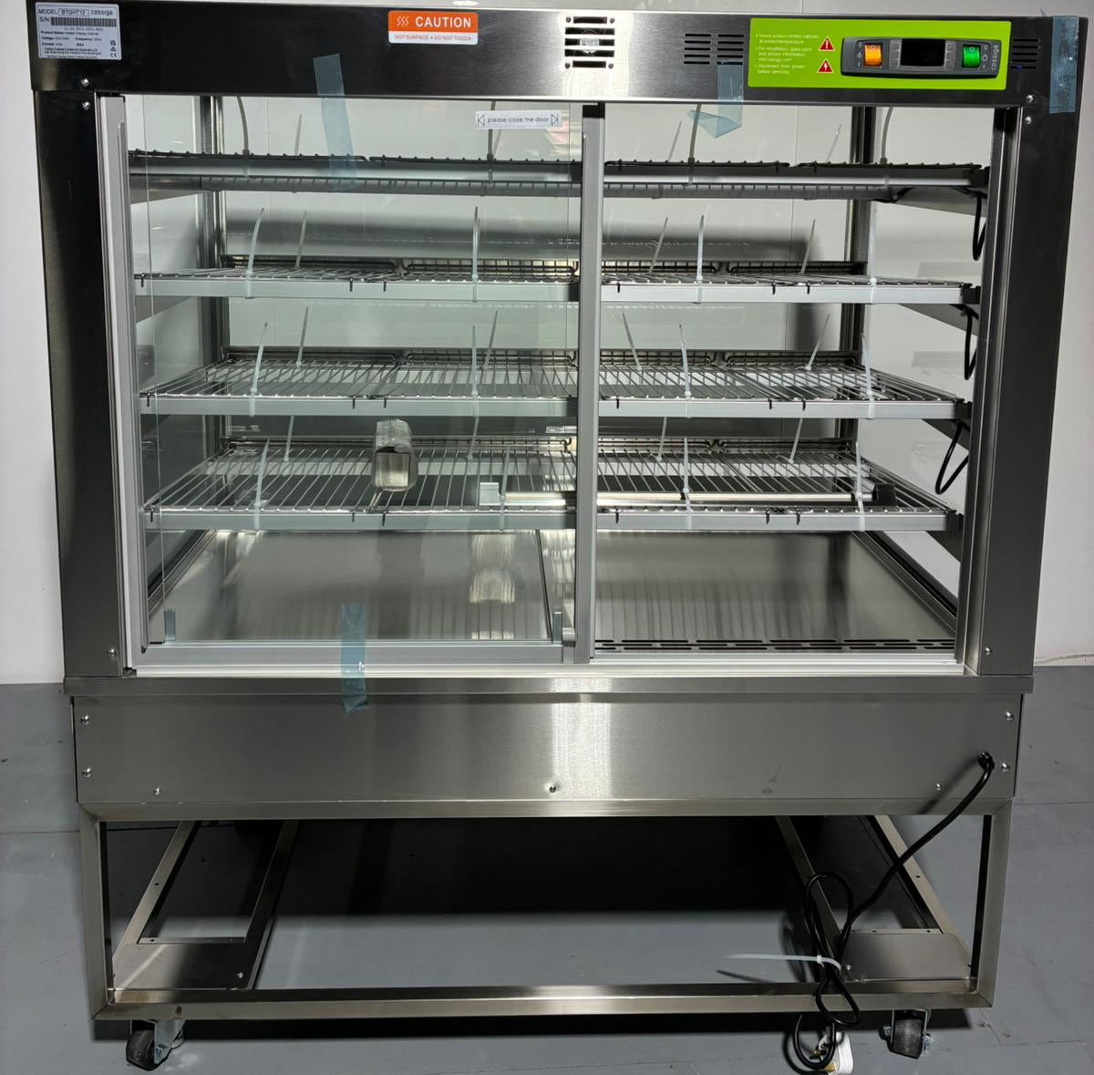 Cossiga Heated Solid Front With Rear Glass Doors Display 1.2m