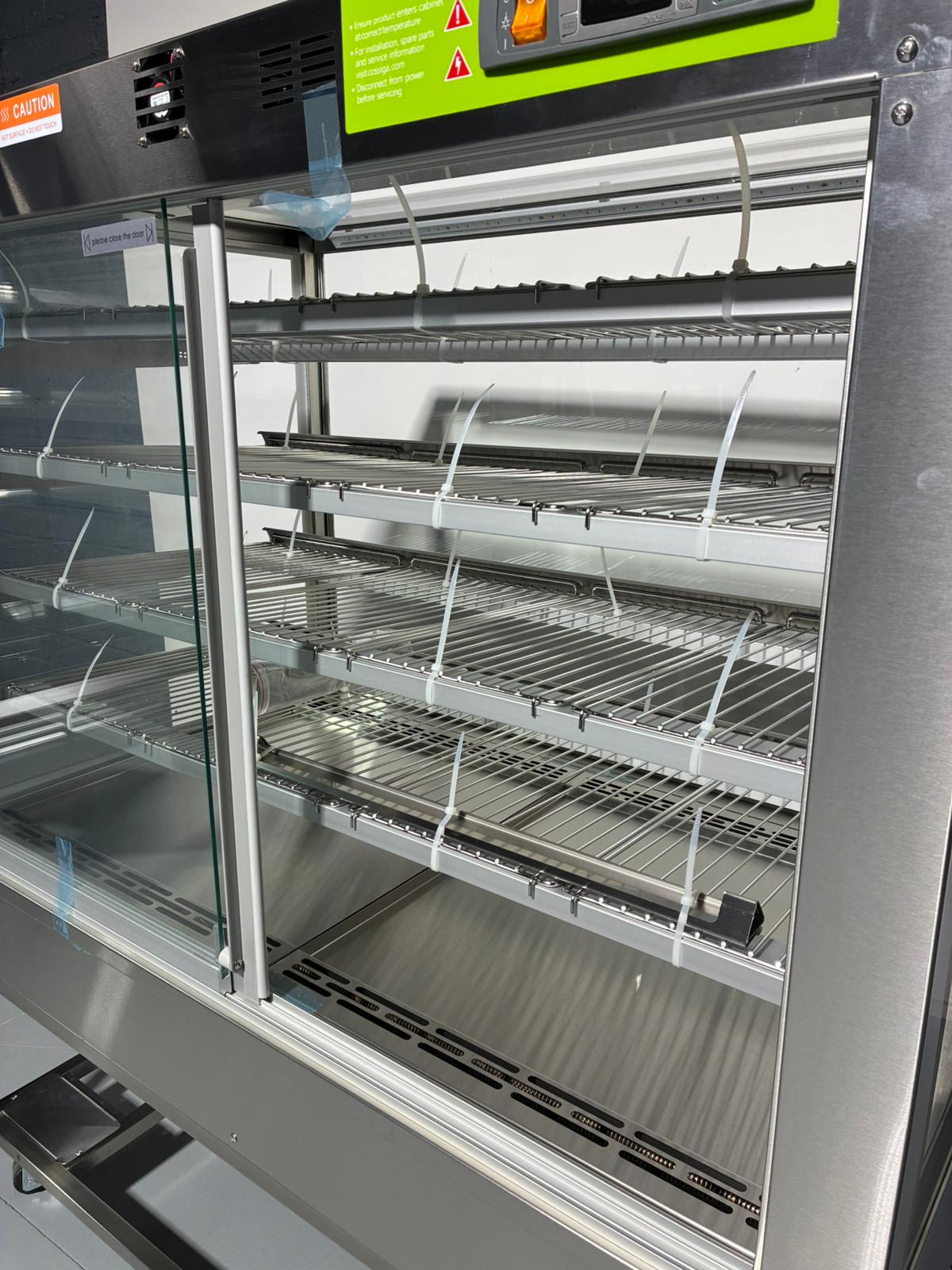 Cossiga Heated Solid Front With Rear Glass Doors Display 1.2m
