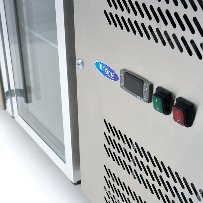 Counter Fridge - 180cm - 3 Glass Doors