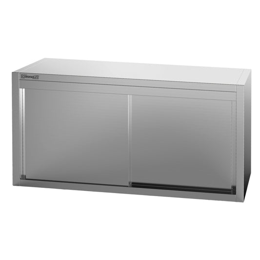 Stainless steel wall cabinet with sliding doors 1400 mm - CAMPC140