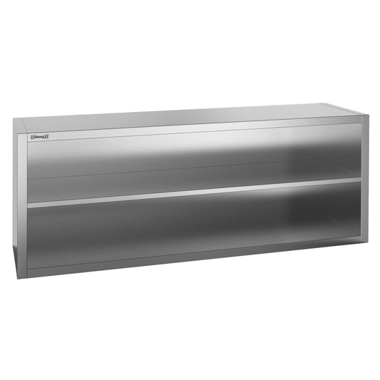 Stainless steel open wall cabinet 1200 mm - CAM120