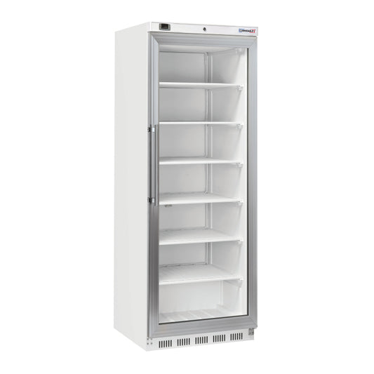 Upright glass door freezer 400 L White - CANV400LB