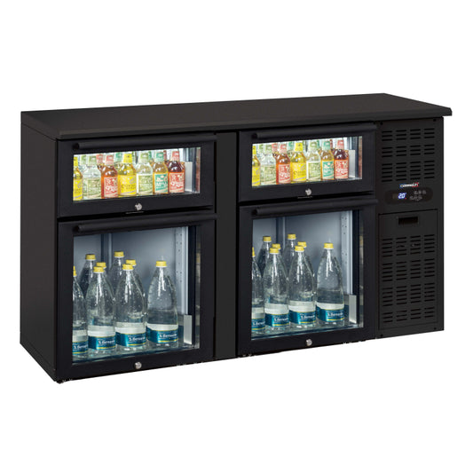 Back bar chiller 2 x 2 mixed glass drawers - CAB22TMV