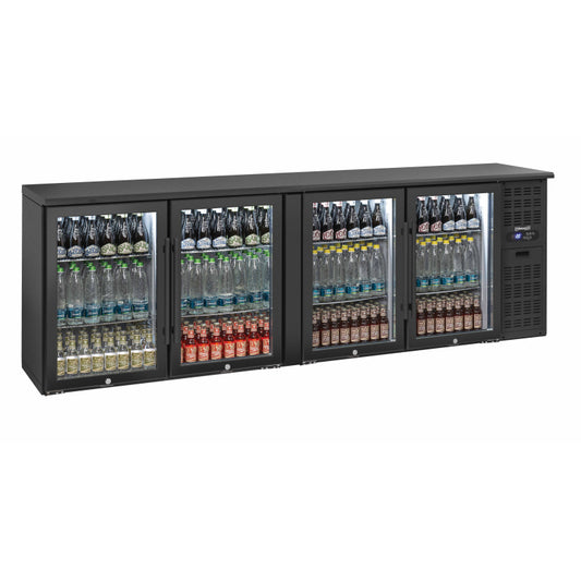 Back bar chiller 4 glass doors - CAB4PV