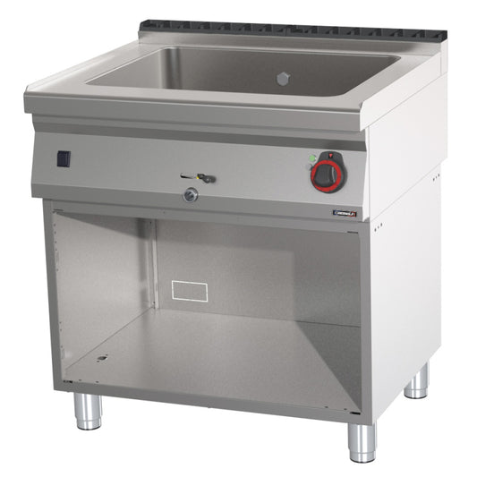 Bain-marie GN 2/1 200 mm with drain tap with open cabinet 80 - C7BM2200V80S