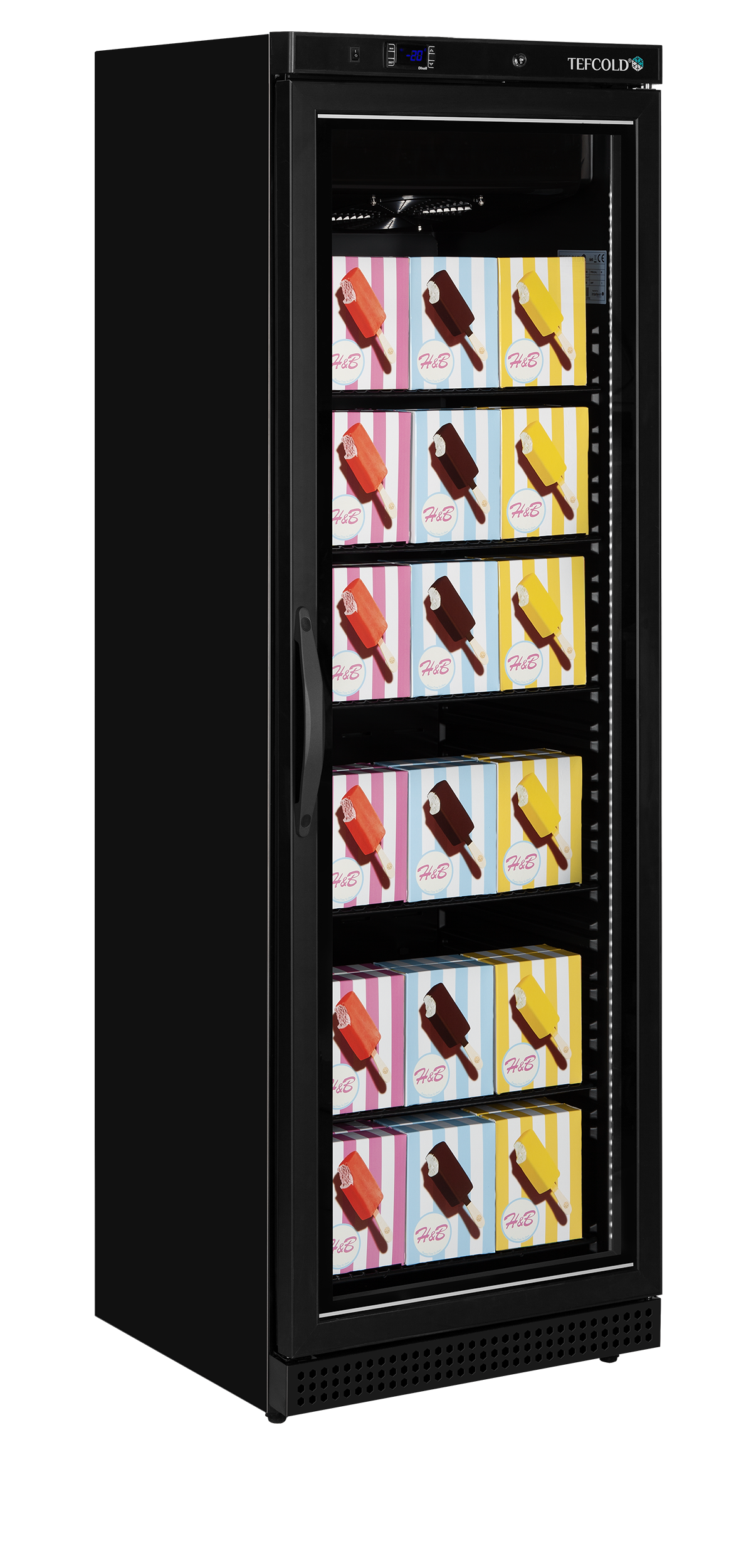 glass-door-display-freezer-uf400vg-black