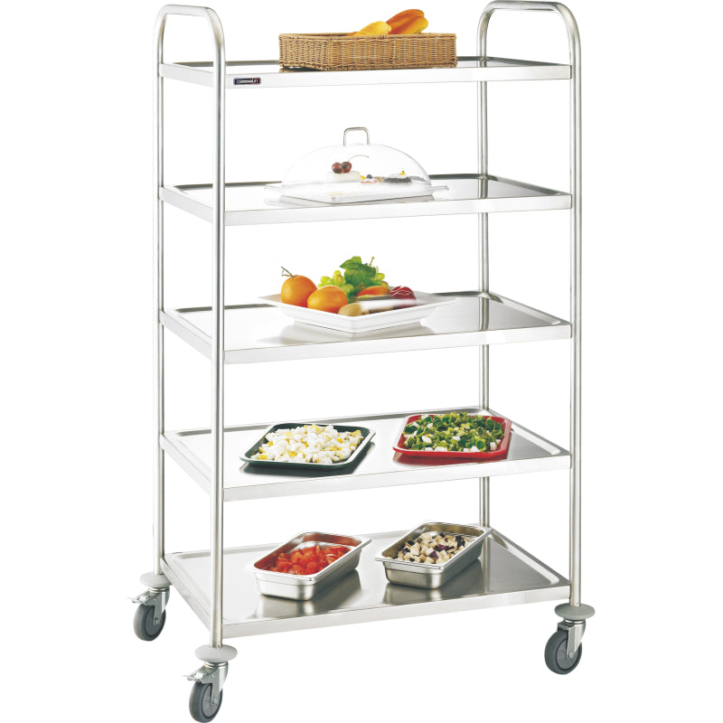Stainless steel trolley 5 shelves - CCI5