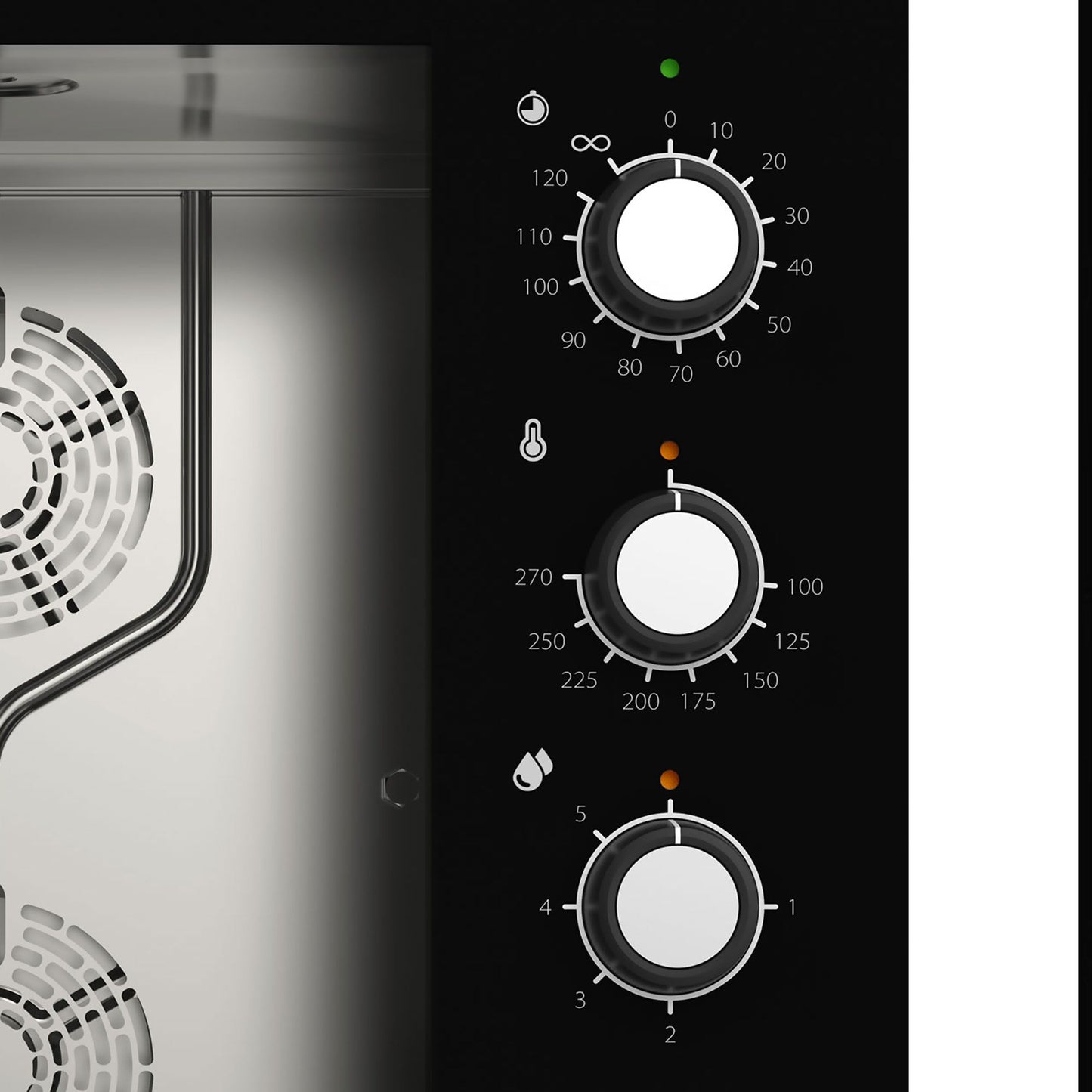 EKA - MKF 664 S - Electric combi oven 6 trays 600 x 400 mm with electromechanic panel without steam