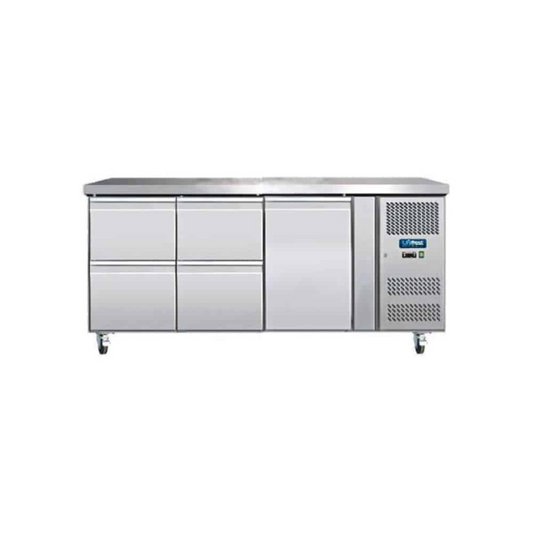 CR1800G-4RD 4 Drawers, 1 Door Professional Counter Refrigerator