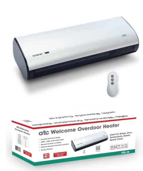 ATC WELCOME 3KW OVERDOOR HEATER  All Stop Trading