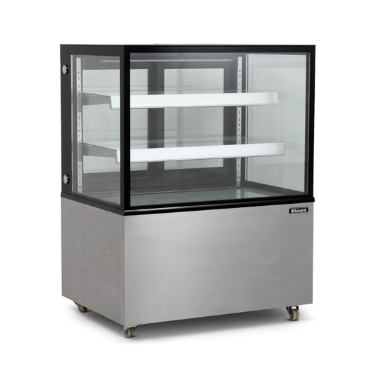 92cm-double-tier-heated-flat-glass-display-unit