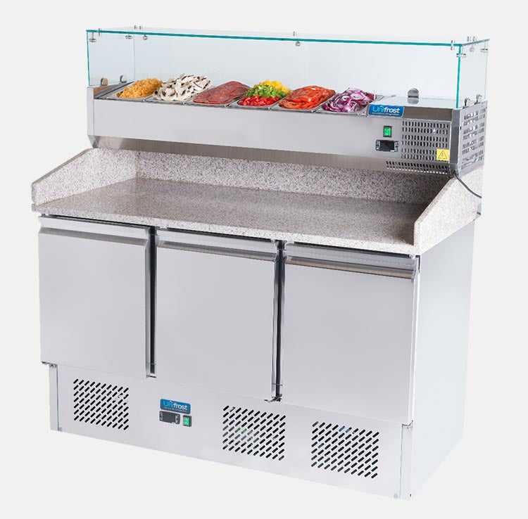 Katerbay - Atosa - ESL 3852GR PZ Pizza Prep Fridge with Chilled toppings unit All Stop Trading