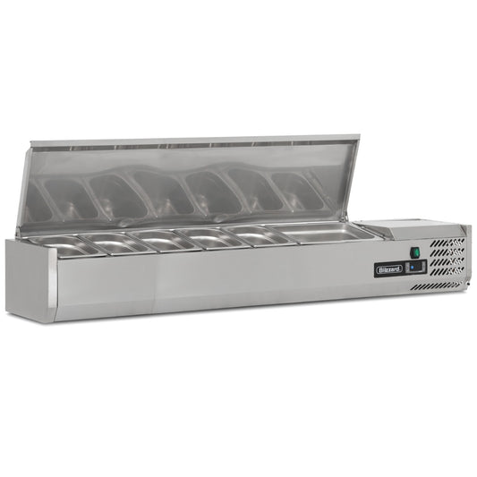 1.5m-hinged-1/3-gastronorm-prep-top-
