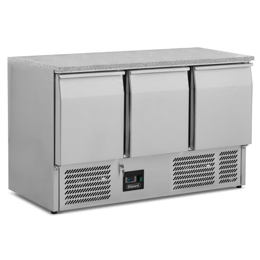compact-triple-door-counter-refrigerator-with-granite-worktop