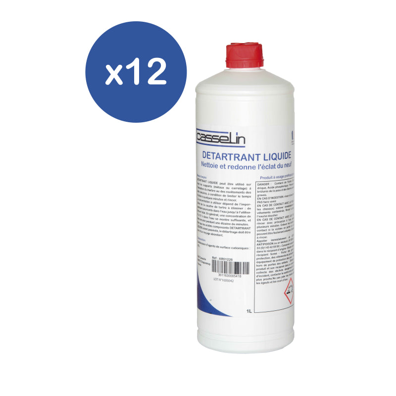 Pack of 12 - Liquid descaler 1 L - CL12DL1L