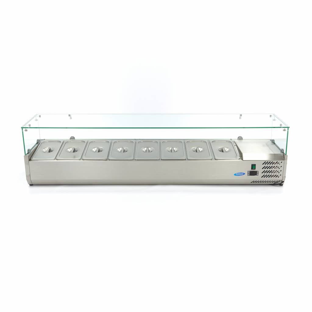 Countertop Prep Fridge - 180cm - Fits 8 x 1/3 GN