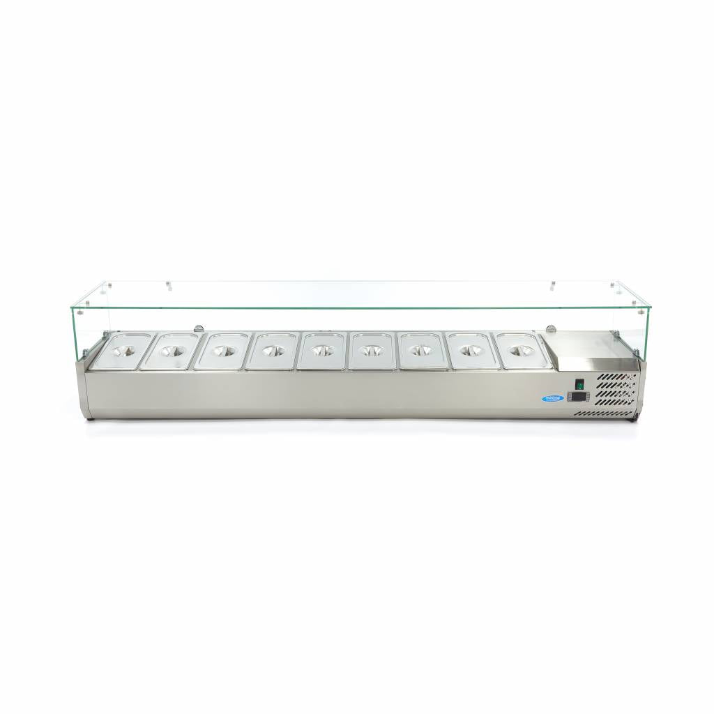 Countertop Prep Fridge - 200cm - Fits 9 x 1/3 GN