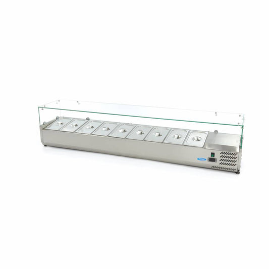 Countertop Prep Fridge - 200cm - Fits 9 x 1/3 GN