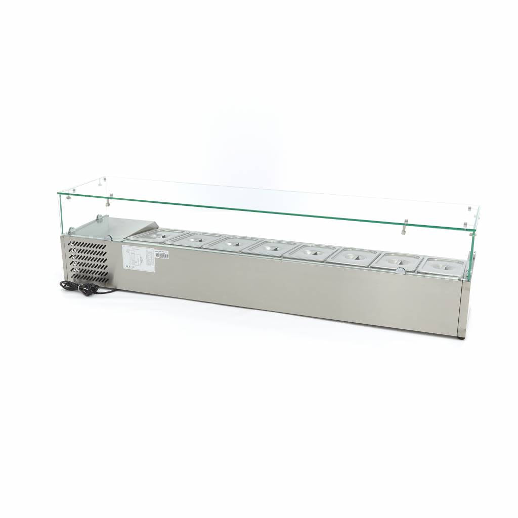 Countertop Prep Fridge - 180cm - Fits 8 x 1/3 GN