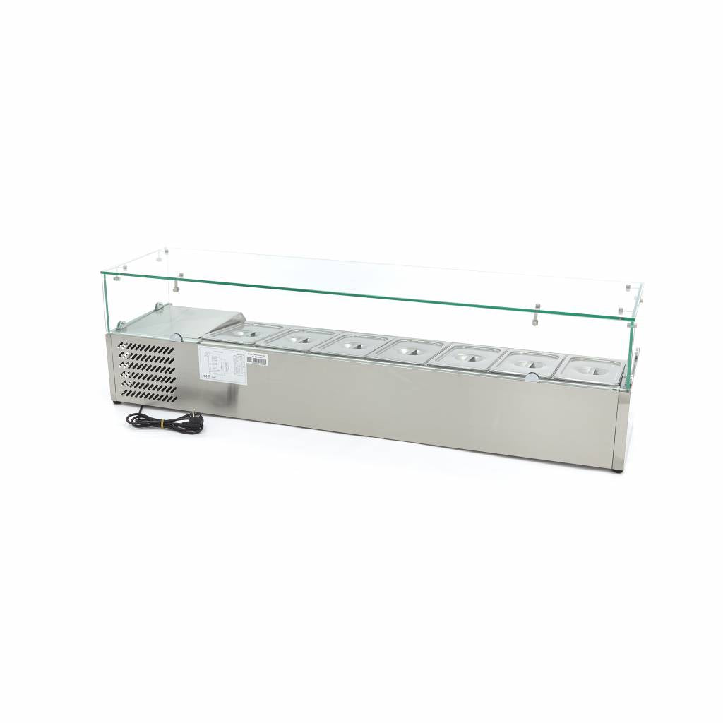 Countertop Prep Fridge - 160cm - Fits 7 x 1/3 GN