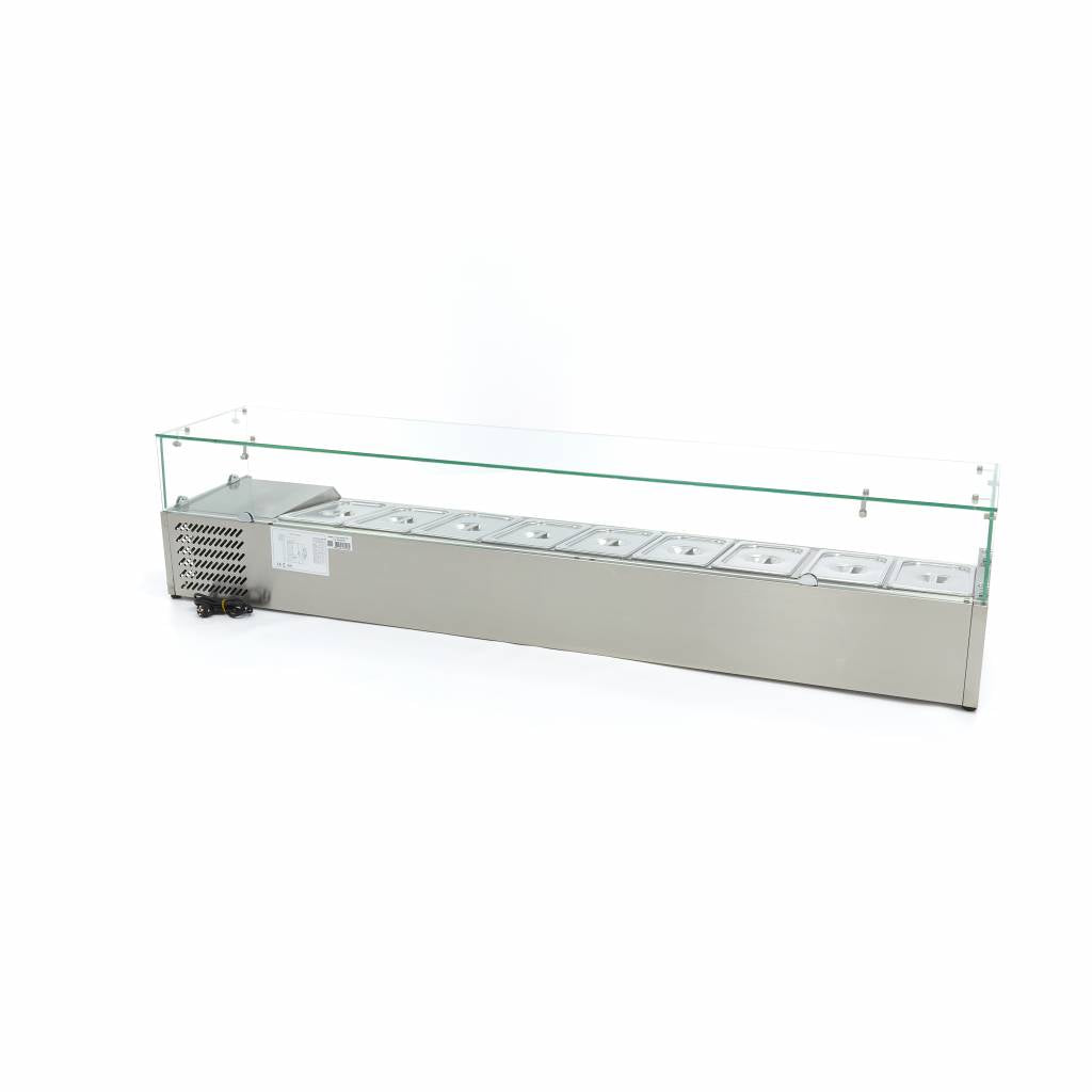 Countertop Prep Fridge - 200cm - Fits 9 x 1/3 GN