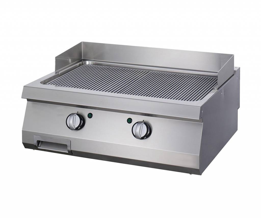 Heavy Duty Griddle - Grooved - Double Unit - 70cm Deep - Gas
