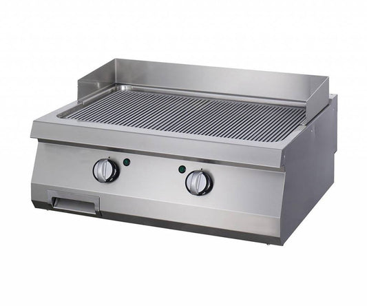 Heavy Duty Griddle - Grooved - Double Unit - 70cm Deep - Gas