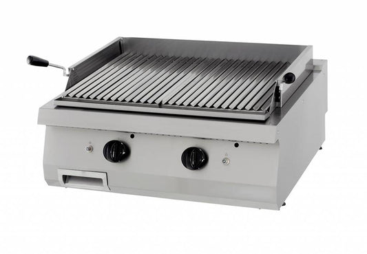 Heavy Duty Lava Stone Grill - Double Unit - 70cm Deep - Gas