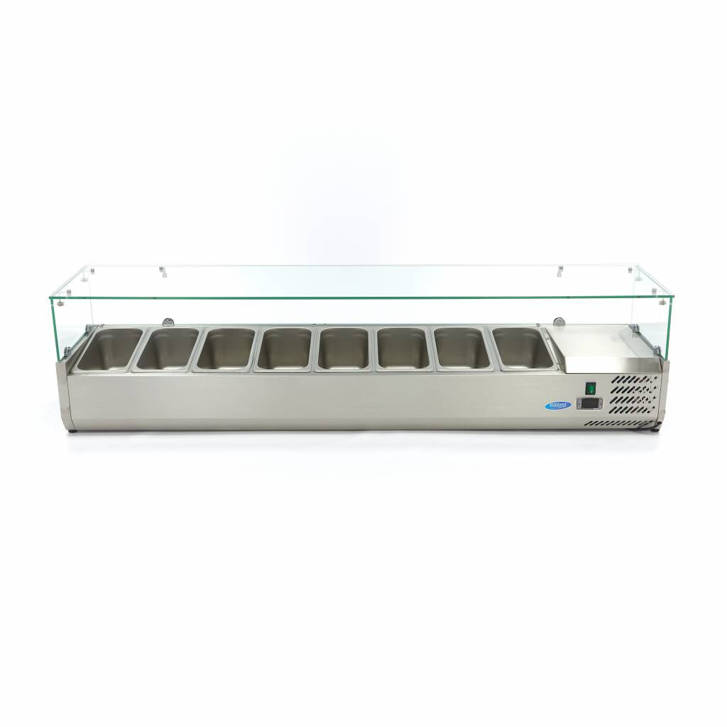 Countertop Prep Fridge - 180cm - Fits 8 x 1/3 GN