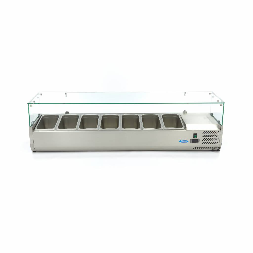 Countertop Prep Fridge - 160cm - Fits 7 x 1/3 GN