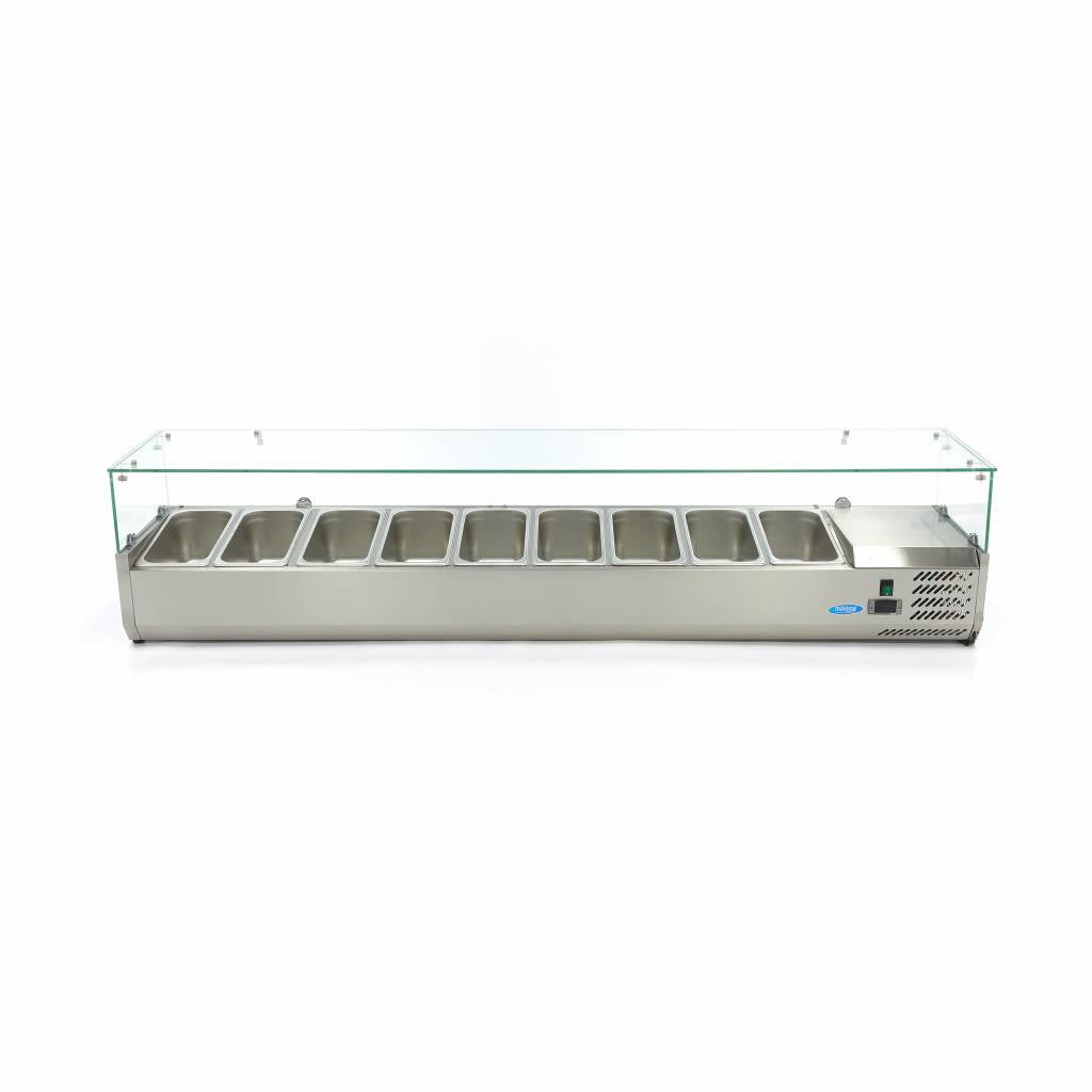 Countertop Prep Fridge - 200cm - Fits 9 x 1/3 GN