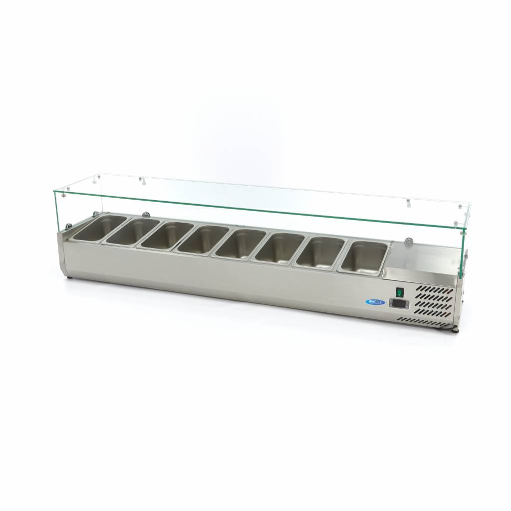 Countertop Prep Fridge - 180cm - Fits 8 x 1/3 GN