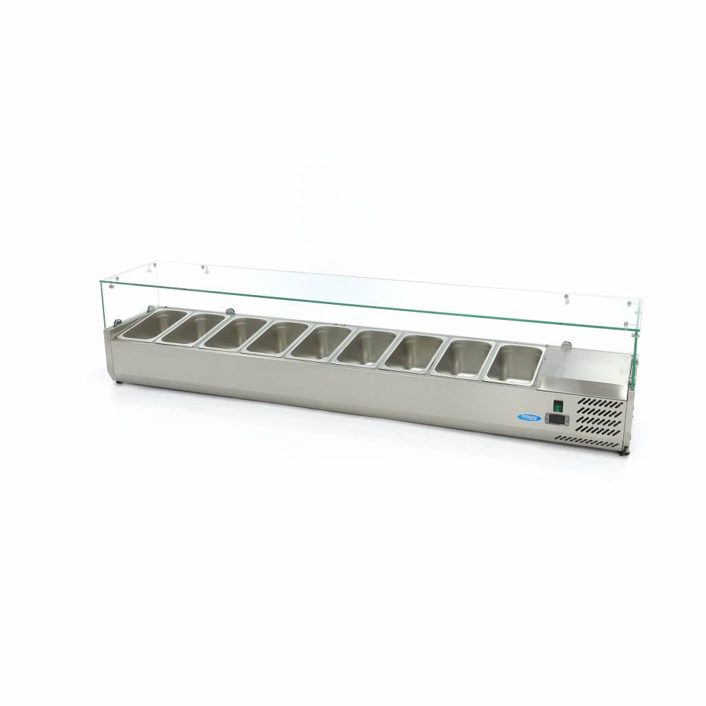 Countertop Prep Fridge - 200cm - Fits 9 x 1/3 GN