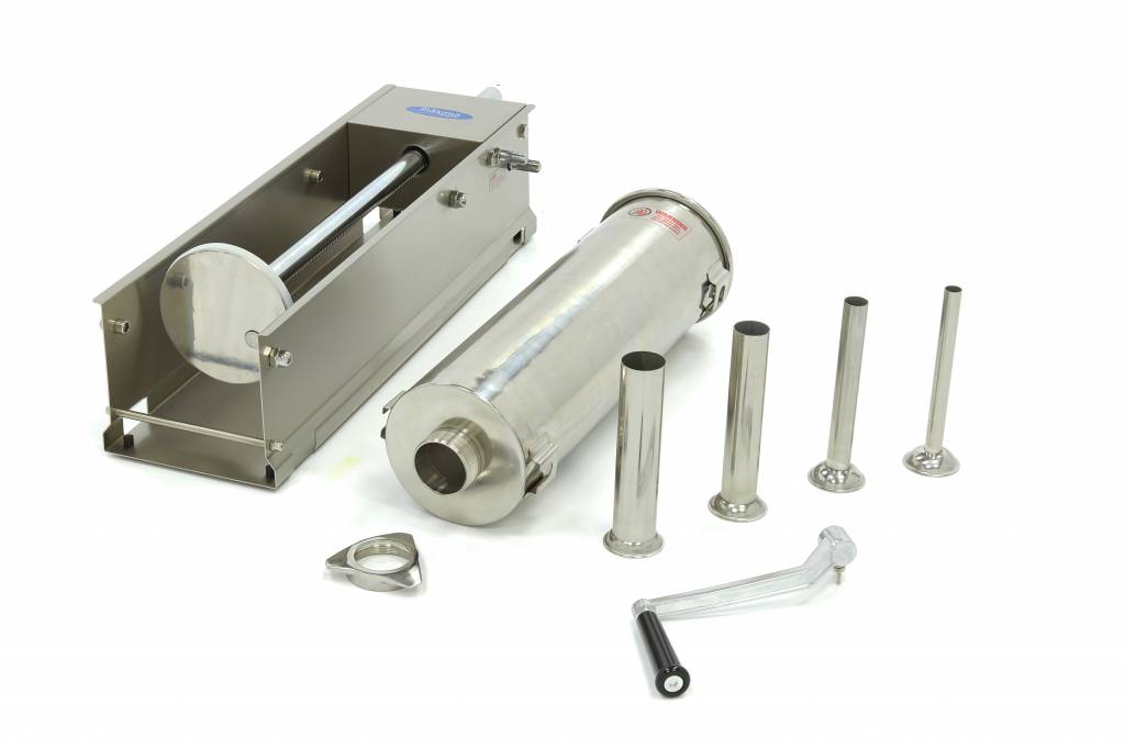 Sausage Stuffer - 7L - Horizontal - incl 4 Filling Tubes