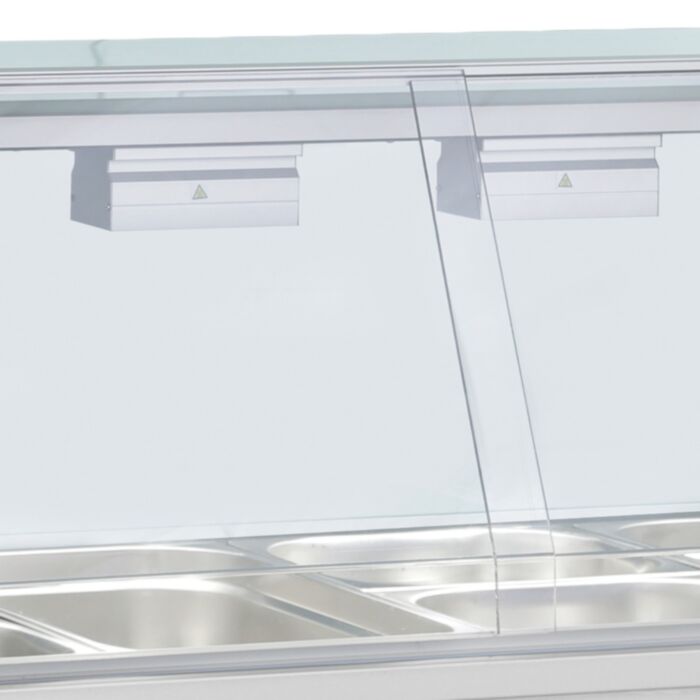 Bain Marie With Glass Canopy 4x GN1/1