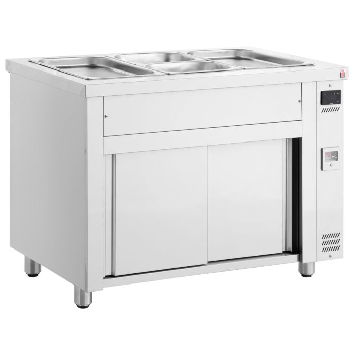 Bain Marie with Ambient Cupboard 3x GN1/1